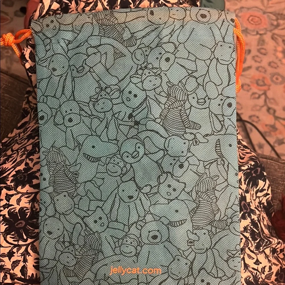 Jellycat Blue Drawstring Bag like new